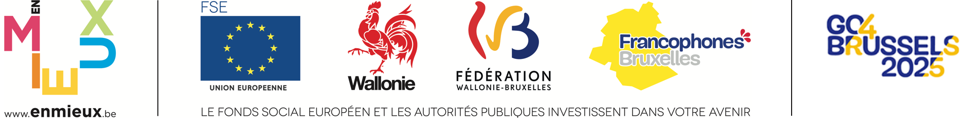 FE union européenne Francophnes Bruxelles Fédération Wallonie-Bruxelles LE FOND SOCIAL EUROPEEN, LA COCOF ET LA FÉDÉRATION Wallonie-Bruxelles INVESTISSENT DANS VOTRE AVENIR