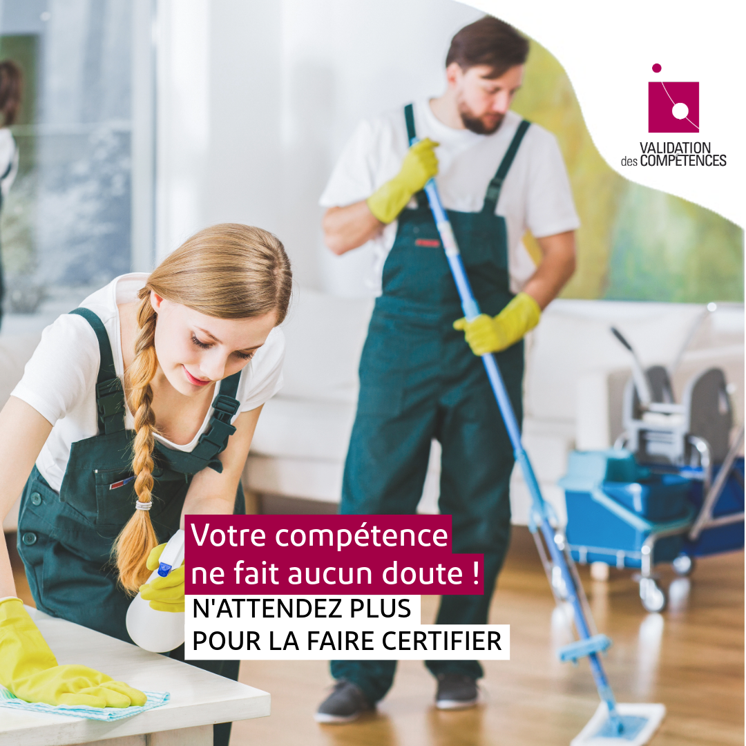une aide-ménagère et un aide-ménager